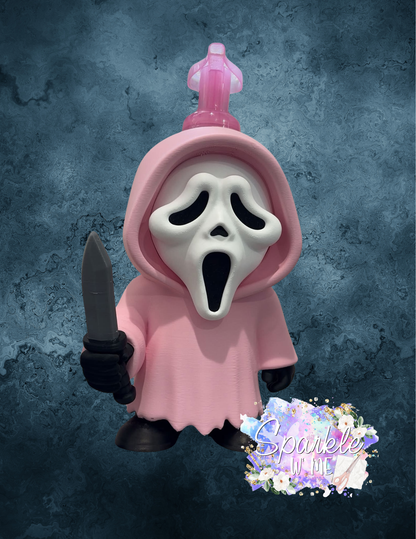 Scream candle holder