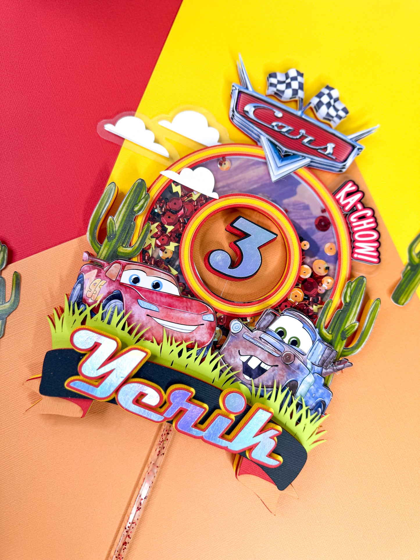 Cars cake topper